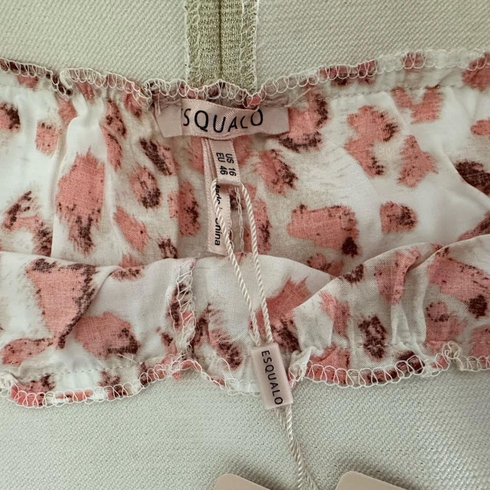 Esqualo Pink Leopard Midi Skirt NWT - Picture 13 of 16